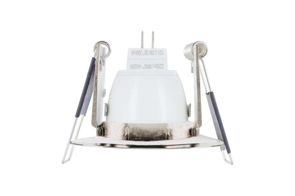 Mini Led Spot Armatuur Staal, IP65 waterbestendig, Gatmaat 43mm, incl. GU10 Fitting, foto 4 van 4