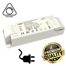 Triac Dimbare LIFUD LED Driver , Dip-switch 700-1000 Ma, Max: 28-40watt, Stekkerklaar, 3 Jaar Garantie