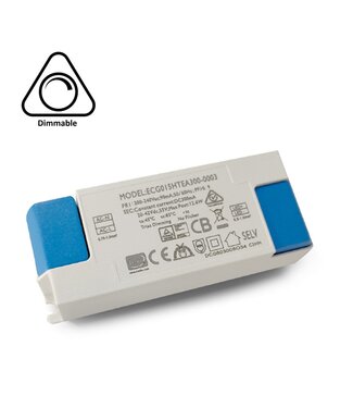 TRIAC LED Driver 12 Watt - 300 Ma- Output: 20-40vDC