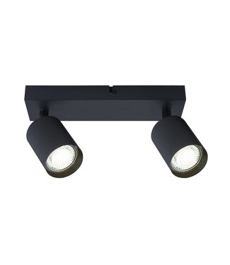 Opbouw Bar Spot Armatuur Zwart Siena - 2x GU10 (max 10 watt per spot) - IP20
