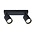 Opbouw Bar Spot Armatuur Zwart Siena - 2x GU10 (max 10 watt per spot) - IP20