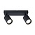 Opbouw Bar Spot Armatuur Zwart Siena - 2x GU10 (max 10 watt per spot) - IP20