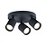 Opbouw Rond Spot Armatuur Zwart Siena - 3x GU10 (max 10 watt per spot) - IP20