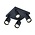 Opbouw Vierkant Spot Armatuur Zwart Siena - 4x GU10 (max 10 watt per spot) - IP20