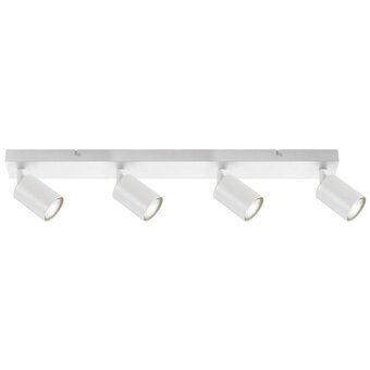 Opbouw Bar Spot Armatuur Wit Siena - 4x GU10 (max 10 watt per spot) - IP20
