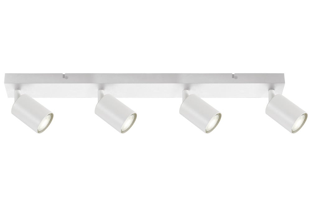 Opbouw Bar Spot Armatuur Wit Siena - 4x GU10 (max 10 watt per spot) - IP20