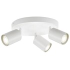 Opbouw Rond Spot Armatuur Wit Siena - 3x GU10 (max 10 watt per spot) - IP20
