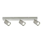 Opbouw Bar Spot Armatuur Satin Nickel Siena - 3x GU10 (max 10 watt per spot) - IP20