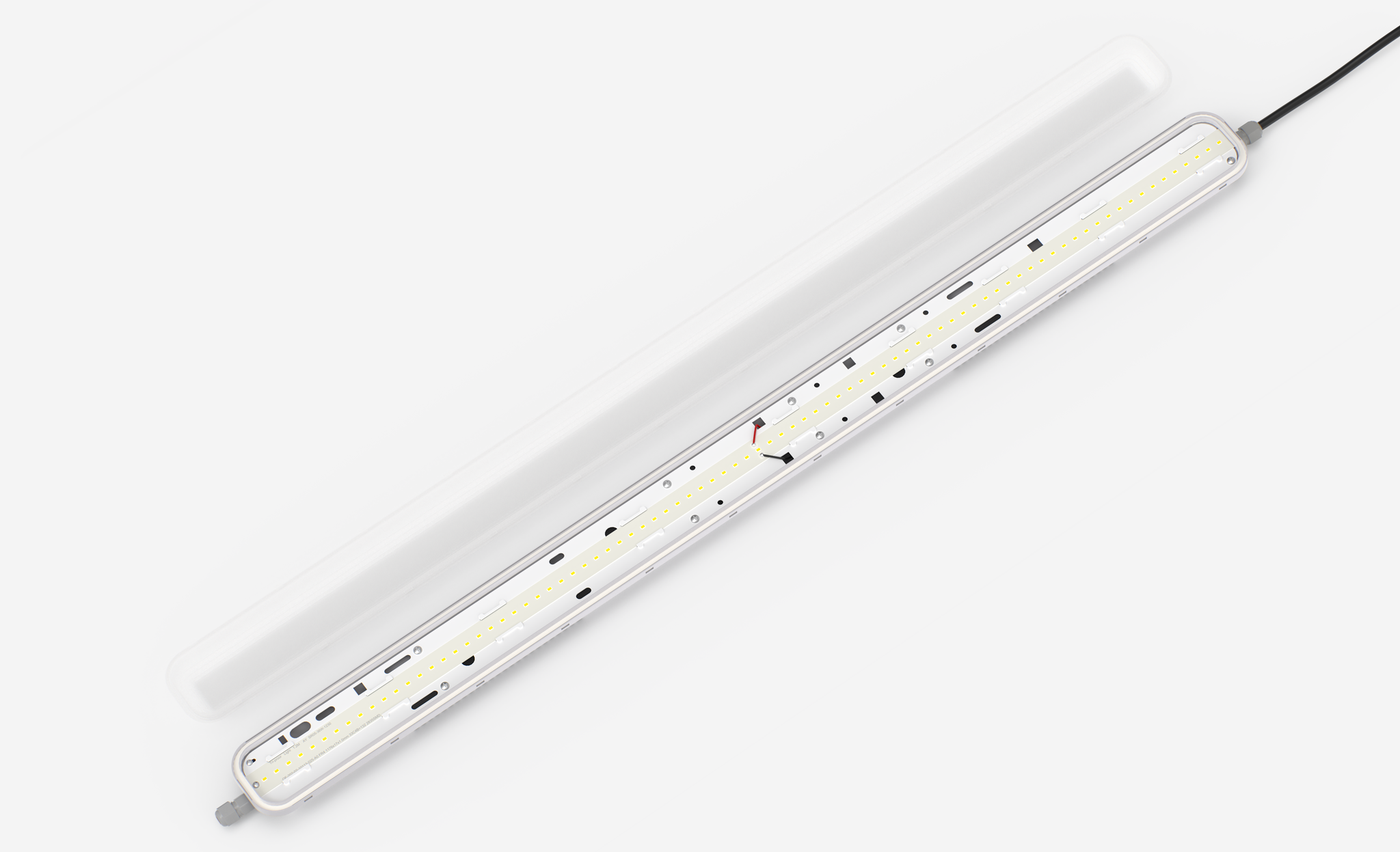 Led Tri Proof 123cm, 36w, 6800 Lumen (190lm/w), Koppelbaar, Flickerfree Philips LED Driver, IP65, 3 jaar garantie, foto 6 van 6
