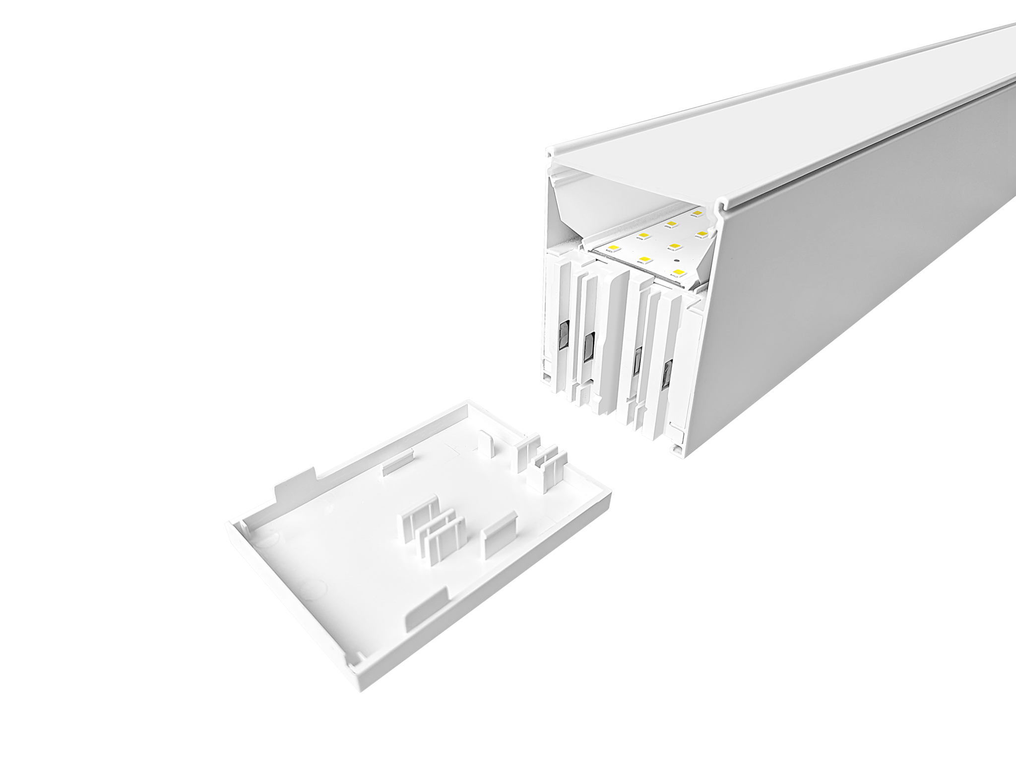 Led Linear Lamp 120cm, 36w, 3960 Lumen (110lm/w), Witkleurige behuizing, Koppelbaar, 3 Jaar Garantie, foto 4 van 6