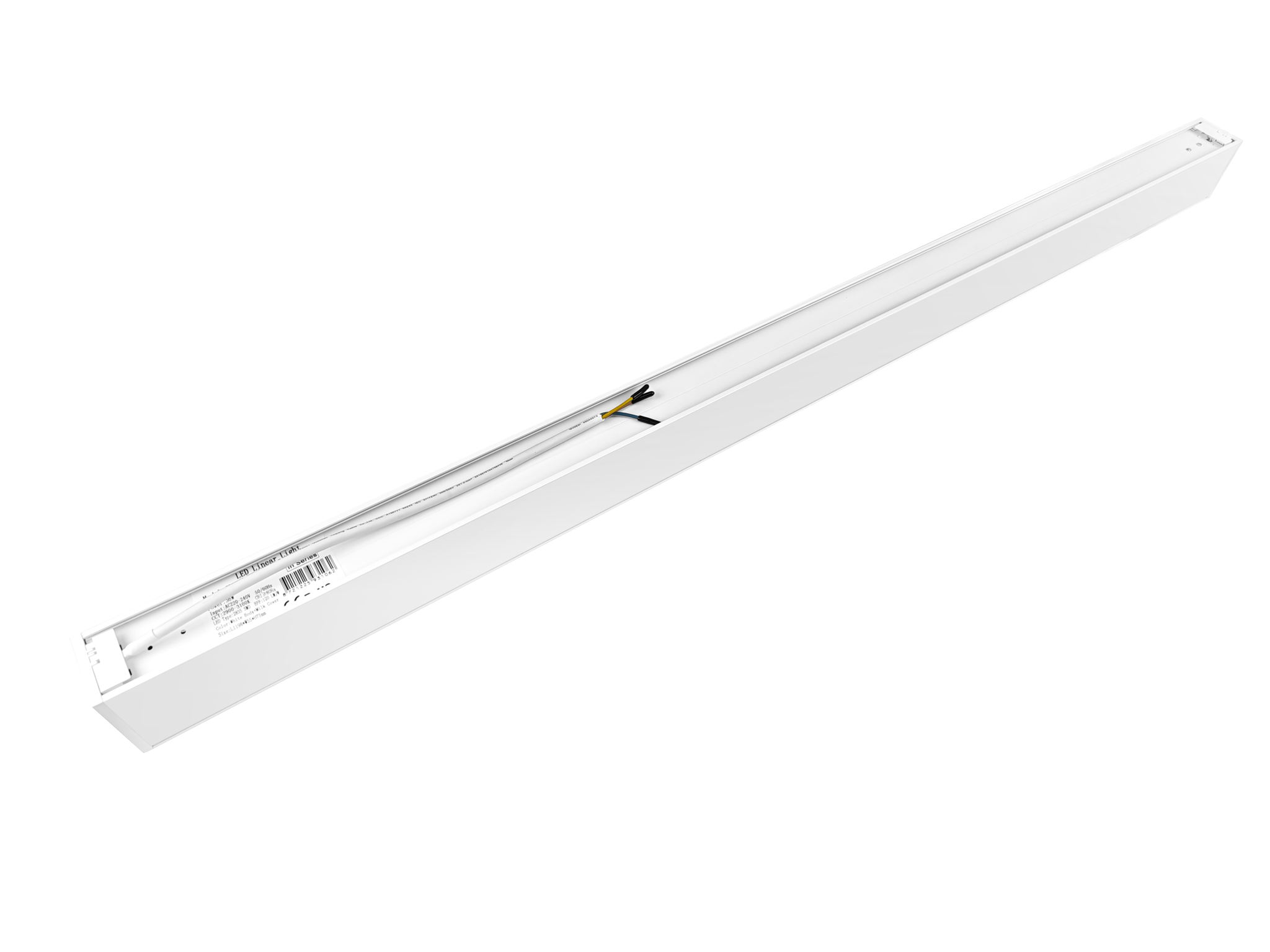 Led Linear Lamp 120cm, 36w, 3960 Lumen (110lm/w), Witkleurige behuizing, Koppelbaar, 3 Jaar Garantie, foto 5 van 6