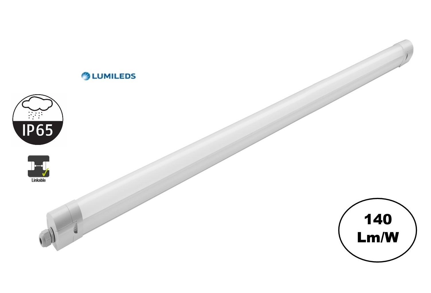 PH Led Tri Proof 120cm, 36w, 5040 Lumen, Philips LED Driver, LumiLEDS, IP65, 3 jaar garantie, foto 2 van 6