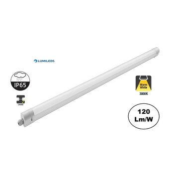 PH Led Tri Proof 120cm, 36w, 5040 Lumen, Philips LED Driver, LumiLEDS, IP65, 3 jaar garantie