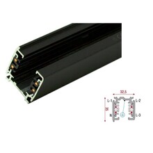 3 Fase Rail 4 Wire Zwart - Tot 3 Meter Leverbaar