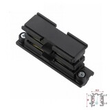 3 Fase Rail 4 Wire Koppelstuk Recht Zwart