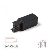 3 Fase Rail 4 Wire Aansluitblok LINKS - Zwart