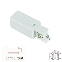 3 Fase Rail 4 Wire Aansluitblok  RECHTS - Wit