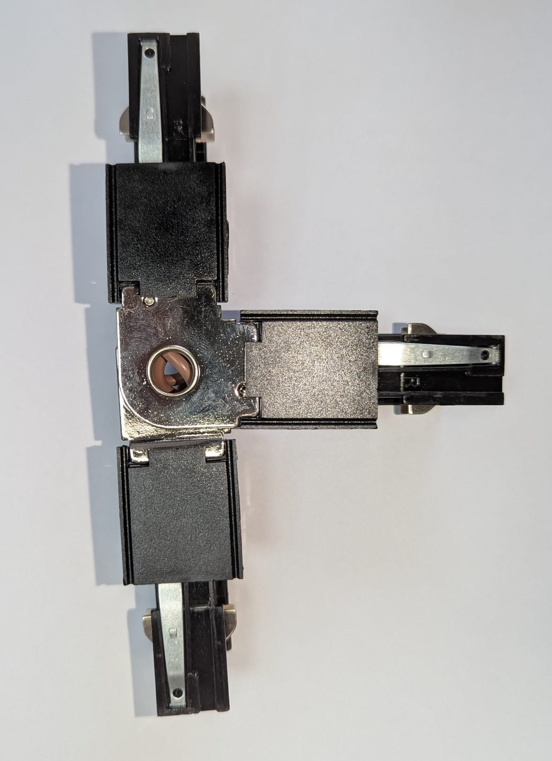 Universele 3 Fase Rail 4 Wire T-Verbinding -RECHTS - BINNENLIJN en BUITENLIJN - Wit, foto 3 van 5