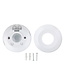 Opbouw Bewegingsmelder Plat, 360 graden, Max. 2000w, Diameter Ø115mm, IP20, 2 Jaar Garantie