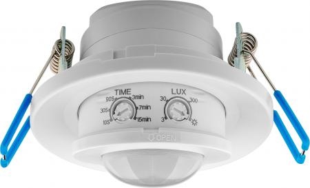 Inbouw Bewegingsmelder Zwart, 360 graden, Max. 800w, IP20, 2 Jaar Garantie, foto 3 van 3