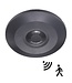 Opbouw Bewegingsmelder Zwart Plat, 360 graden, Max. 2000w, Diameter Ø115mm, IP20, 2 Jaar Garantie