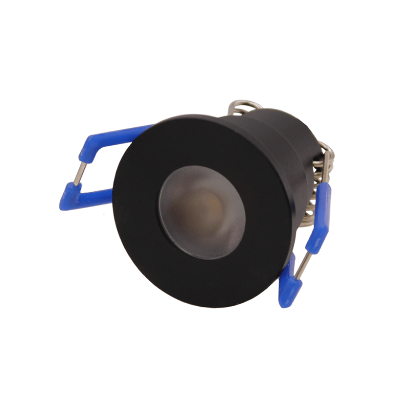 LED Veranda Spot / Inbouw Spot 3W, 2700K Warm Wit, 240 Lumen, 12VDC, IP65, Gatmaat 28mm, Zwartkleurig, 2 Jaar Garantie, foto 3 van 3