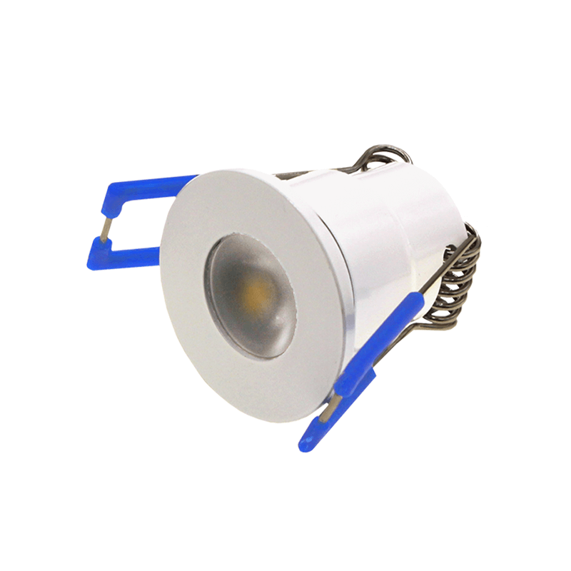 LED Veranda Spot / Inbouw Spot 3W, 2700K Warm Wit, 240 Lumen, 12VDC, IP65, Gatmaat 28mm, Witkleurig, 2 Jaar Garantie, foto 3 van 3