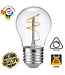 SPL E27 Led Bollamp G45 Slim-Flex, 3,2 Watt, 320 Lumen, 2200K Flame, CRI90, Dimbaar, 2 Jaar Garantie