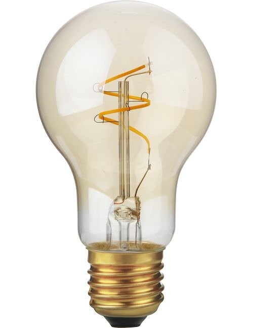 SPL E27 Led Bollamp A60 Slim-Flex, 4,2 Watt, 470 Lumen, 2200K Flame, CRI90, Dimbaar, Goudkleurig Glas, 2 Jaar Garantie, foto 4 van 4