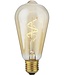 SPL E27 Led Bollamp ST64 Slim-Flex, 4,2 Watt, 470 Lumen, 2200K Flame, CRI90, Dimbaar, Goudkleurig Glas, 2 Jaar Garantie