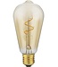 SPL E27 Led Bollamp ST64 Slim-Flex, 4,2 Watt, 470 Lumen, 2200K Flame, CRI90, Dimbaar, Goudkleurig Glas, 2 Jaar Garantie