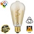 SPL E27 Led Bollamp ST64 Slim-Flex, 4,2 Watt, 470 Lumen, 2200K Flame, CRI90, Dimbaar, Goudkleurig Glas, 2 Jaar Garantie