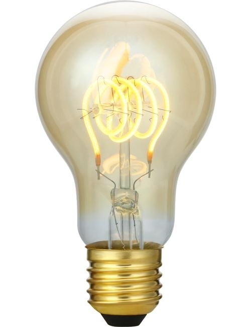 SPL E27 Led Bollamp A60 Slim-Flex, 5 Watt, 460 Lumen, 2200K Flame, 3 Steps-Dim (100%/50%/25%), Goudkleurig Glas, 2 Jaar Garantie, foto 3 van 4