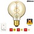 SPL E27 Led Bollamp G80 Fila-Flex, 5 Watt, 460 Lumen, 2200K Flame, 3 Steps-Dim (100%/50%/25%), Goudkleurig Glas, 2 Jaar Garantie