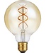 SPL E27 Led Bollamp G95 Fila-Flex, 5 Watt, 460 Lumen, 2200K Flame, 3 Steps-Dim (100%/50%/25%), Goudkleurig Glas, 2 Jaar Garantie