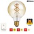 SPL E27 Led Bollamp G95 Fila-Flex, 5 Watt, 460 Lumen, 2200K Flame, 3 Steps-Dim (100%/50%/25%), Goudkleurig Glas, 2 Jaar Garantie