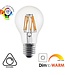 SPL E27 Led Bollamp A60 DTM-Fila, 6 Watt, 600 Lumen, Dim To Warm (2700K>2200K), CR90, Dimbaar, 2 Jaar Garantie