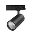 3 Fase LED Rail Spot Koker, TRIAC-Dimbaar,  Wattage switch: 10/20/30w,  CCT-Switch, 950 tot 2850 lumen, CRI>90, Zwarte Behuizing , 3 Jaar Garantie