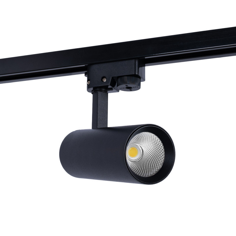 1 Fase Rail Spot 10w, 820 Lumen, CCT-Switch (3000K/4000K/6000K), CRI90, Incl. UGR Filter, Zwartkleurige behuizing, 3 Jaar Garantie, foto 2 van 6