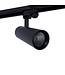 1 Fase Rail Spot 10w, 820 Lumen, CCT-Switch (3000K/4000K/6000K), CRI90, Incl. UGR Filter, Zwartkleurige behuizing, 3 Jaar Garantie
