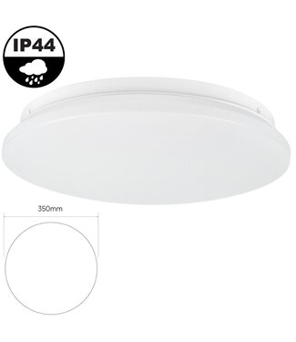 Led Plafonnière 18w, 1450 Lumen, IP44, Ø350mm, 2 jaar garantie