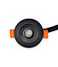 Mini LED Nood Spot/Downlighter Zwart, 3w, 250 lumen, Ø42 mm gatmaat, 2 Jaar Garantie