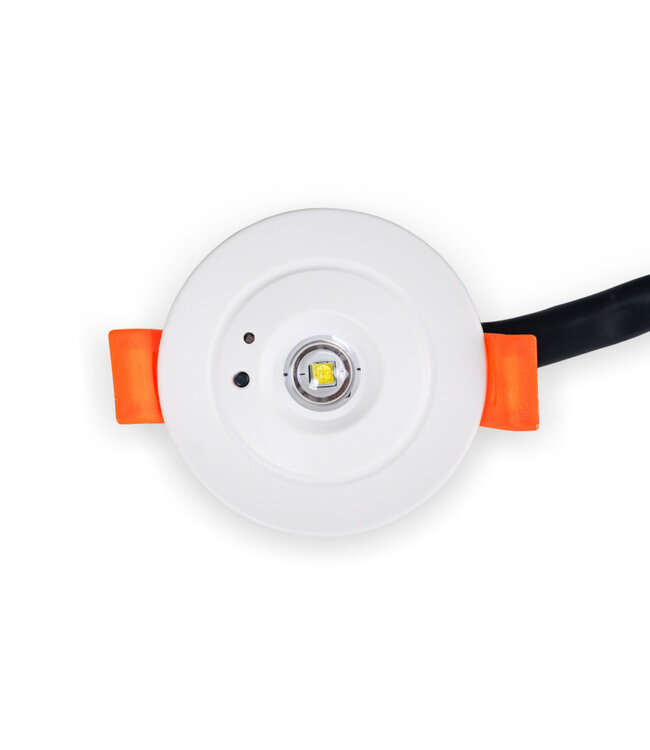 Mini LED Nood Spot/Downlighter Wit, 3w, 250 lumen, Ø42 mm gatmaat, 2 Jaar Garantie