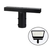 Schijnwerperbeugel voor Lichtmast / Lantaarnpaal - ZWART