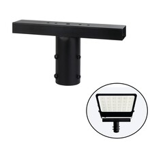 Schijnwerperbeugel voor Lichtmast / Lantaarnpaal - ZWART