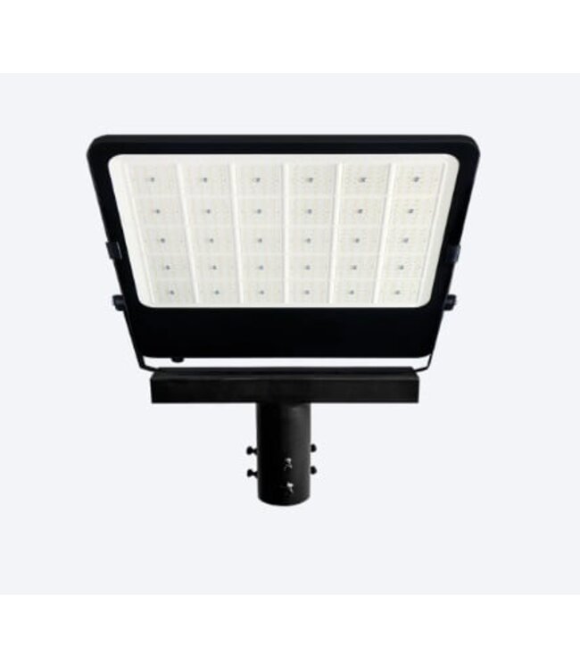 Schijnwerperbeugel voor Lichtmast / Lantaarnpaal - ZWART