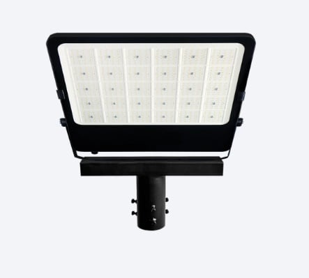 Schijnwerperbeugel voor Lichtmast / Lantaarnpaal - ZWART, foto 3 van 3
