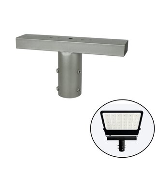 Schijnwerperbeugel voor Lichtmast / Lantaarnpaal - GRIJS