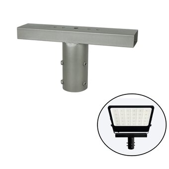 Schijnwerperbeugel voor Lichtmast / Lantaarnpaal - GRIJS