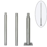 3 Meter Lichtmast / Lantaarnpaal - GRIJS -  Max. 5 Meter verlengen